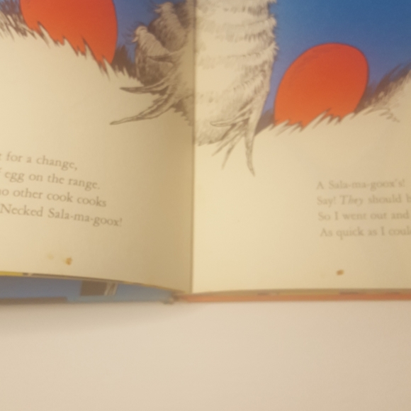 Vtg Dr. Seuss Scrambled Eggs Super Book Hardcover - Picture 7 of 12